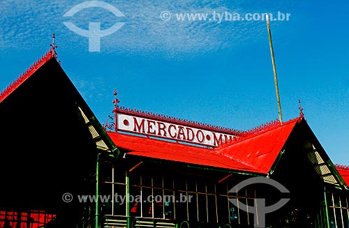  Assunto: Fachada do Mercado Municipal Adolpho Lisboa (1883)  / Local: Manaus - Amazonas (AM) - Brasil / Data: 09/2013 