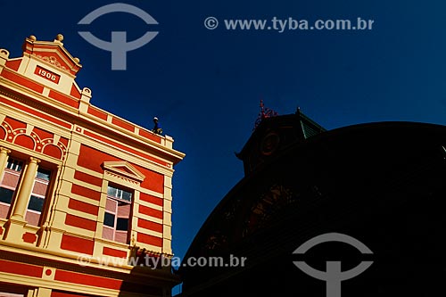  Assunto: Fachada do Mercado Municipal Adolpho Lisboa (1883)  / Local: Manaus - Amazonas (AM) - Brasil / Data: 09/2013 