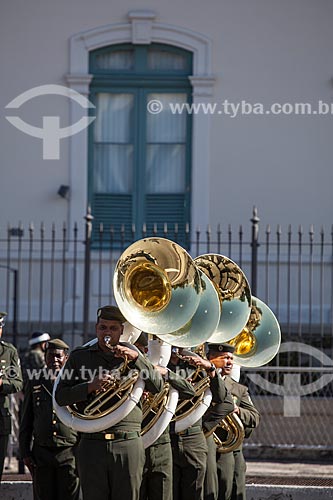  Assunto: Apresentação da banda do exército durante o desfile em comemoração ao Sete de Setembro na Avenida Presidente Vargas / Local: Centro - Rio de Janeiro (RJ) - Brasil / Data: 09/2013 