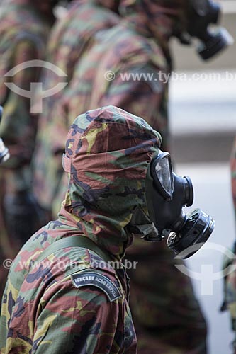  Assunto: Soldados da Força de Ação Rápida Estratégica durante o desfile em comemoração ao Sete de Setembro na Avenida Presidente Vargas / Local: Centro - Rio de Janeiro (RJ) - Brasil / Data: 09/2013 