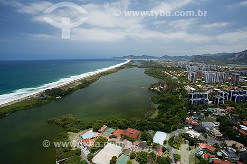  Assunto: Foto aérea da Lagoa de Marapendi / Local: Barra da Tijuca - Rio de Janeiro (RJ) - Brasil / Data: 04/2011 