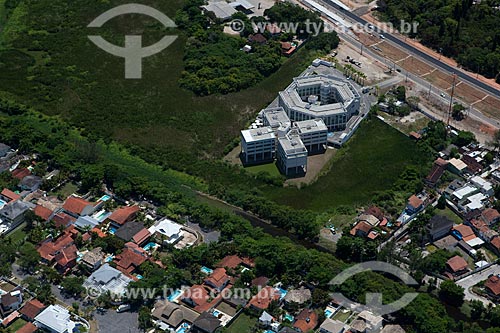  Assunto: Foto aérea do canteiro de obras da duplicação da Avenida das Américas próximo ao Centro Comercial Everglades / Local: Recreio dos Bandeirantes - Rio de Janeiro (RJ) - Brasil / Data: 04/2011 