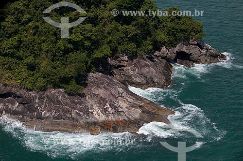  Assunto: Foto aérea da orla da Baía de Ilha Grande / Local: Distrito Ilha Grande - Angra dos Reis - Rio de Janeiro (RJ) - Brasil / Data: 03/2012 