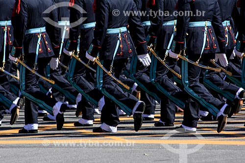  Assunto: Cadetes da Academia Militar das Agulhas Negras (AMAN) - durante o desfile em comemoração ao Sete de Setembro na Avenida Presidente Vargas / Local: Centro - Rio de Janeiro (RJ) - Brasil / Data: 09/2013 
