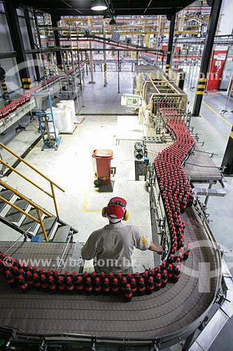  Linha de produção na fábrica da Coca-Cola  - Rio de Janeiro - Rio de Janeiro - Brasil