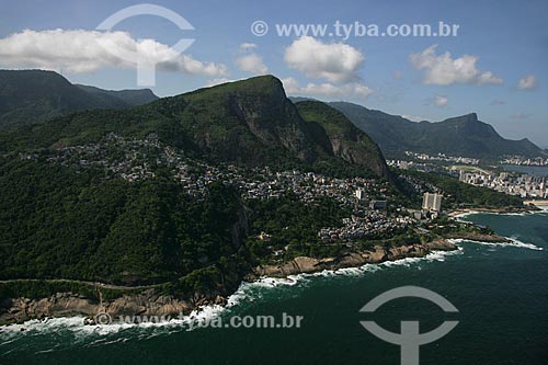  Foto aérea da Avenida Niemeyer (1916)  - Rio de Janeiro - Rio de Janeiro - Brasil