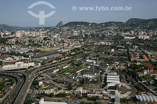  Foto aérea do Elevado da Perimetral próximo ao Terminal Rodoviário do Rio de Janeiro (1965)  - Rio de Janeiro - Rio de Janeiro - Brasil