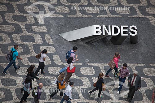  Assunto: Vista aérea do logotipo - Banco Nacional do Desenvolvimento Econômico e Social  / Local: Centro - Rio de Janeiro (RJ) - Brasil / Data: 10/2013 