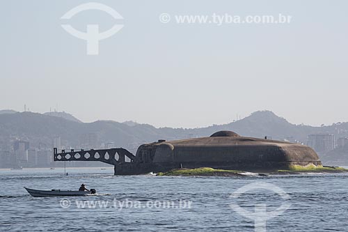  Assunto: Forte Tamandaré da Laje (1555) / Local: Rio de Janeiro (RJ) - Brasil / Data: 11/2013 