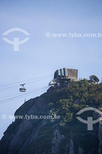  Assunto: Bondinho fazendo a travessia entre o Morro da Urca e o Pão de Açúcar / Local: Urca - Rio de Janeiro (RJ) - Brasil / Data: 11/2013 