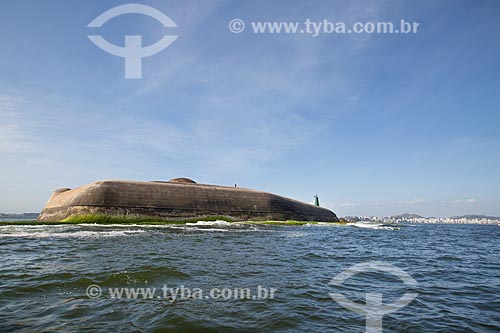  Assunto: Forte Tamandaré da Laje (1555) na Baía de Guanabara / Local: Rio de Janeiro (RJ) - Brasil / Data: 11/2013 