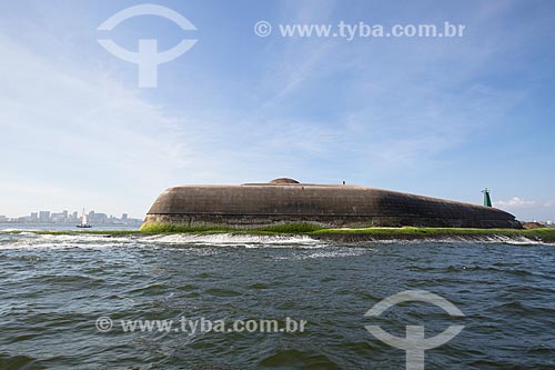  Assunto: Forte Tamandaré da Laje (1555) na Baía de Guanabara / Local: Rio de Janeiro (RJ) - Brasil / Data: 11/2013 