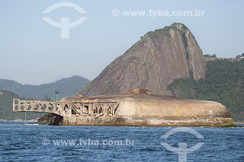  Assunto: Forte Tamandaré da Laje (1555) na Baía de Guanabara / Local: Rio de Janeiro (RJ) - Brasil / Data: 11/2013 