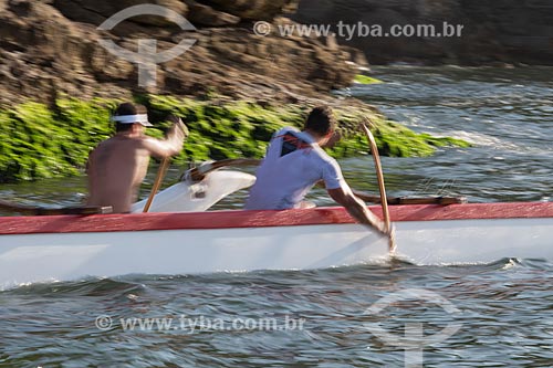  Assunto: Canoa havaiana na Baía de Guanabara / Local: Rio de Janeiro (RJ) - Brasil / Data: 11/2013 