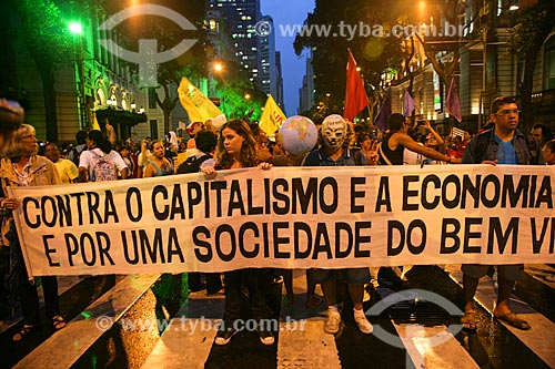  Passeata da Cúpula dos Povos na Avenida Rio Branco  - Rio de Janeiro - Rio de Janeiro - Brasil