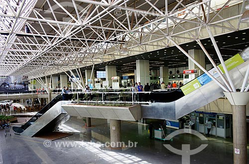  Assunto: Vista interna do Aeroporto Internacional Juscelino Kubitschek (1957) / Local: Brasília - Distrito Federal (DF) - Brasil / Data: 09/2013  