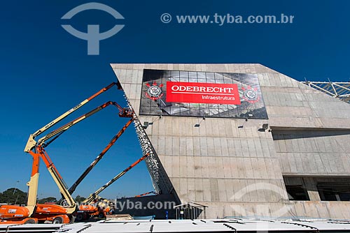  Assunto: Obra de construção do estádio Arena Corinthians - sede da abertura da Copa do Mundo  de 2014 / Local: Itaquera - São Paulo (SP) - Brasil / Data: 05/2013 