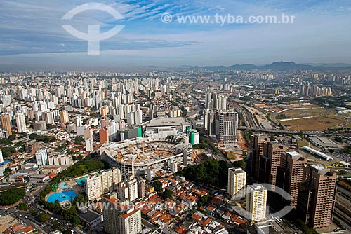  Assunto: Vista aérea do Allianz Parque - também conhecido como Arena Palmeiras / Local: São Paulo (SP) - Brasil / Data: 05/2013 