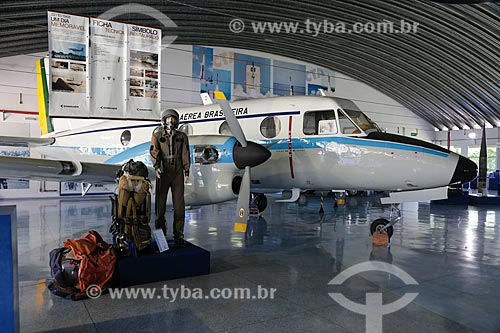  Segundo protótipo do avião Bandeirante C-952131 no Memorial Aeroespacial Brasileiro (MAB)  - São José dos Campos - São Paulo - Brasil