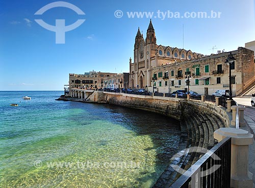  Assunto: Vista de uma construção histórica / Local: República de Malta - Europa / Data: 09/2013 
