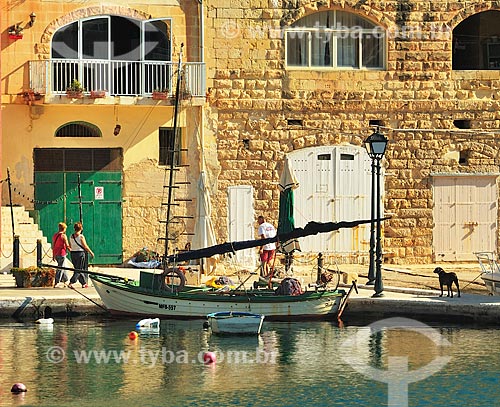  Assunto: Vista de embarcação / Local: República de Malta - Europa / Data: 09/2013 