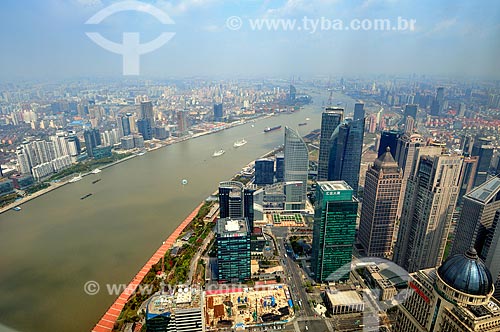  Assunto: Vista do Distrito de Pudong  / Local: Xangai - China - Ásia / Data: 04/2013 