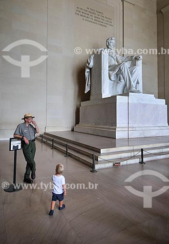  Assunto: Lincoln Memorial / Local: Washigton DC - Estados Unidos da América (EUA) - América do Norte / Data: 08/2013 