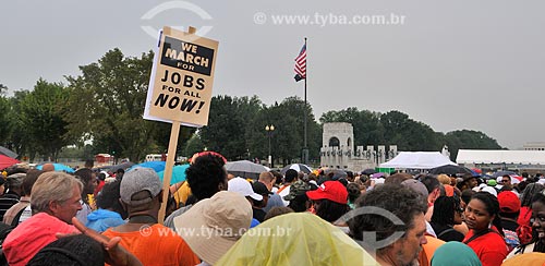  Assunto: 50° aniversário da Marcha para Washington / Local: Washigton DC - Estados Unidos da América (EUA) - América do Norte / Data: 08/2013 