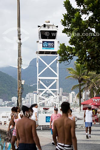  Assunto: Posto de observação da Guarda Municipal na Praia do Arpoador / Local: Ipanema - Rio de Janeiro (RJ) - Brasil / Data: 11/2013 