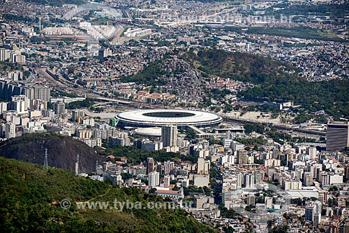 Assunto: Vista do Estádio Jornalista Mário Filho (1950) - Maracanã - e do Ginásio Gilberto Cardoso (1954) - também conhecido como Maracanãzinho / Local: Maracanã - Rio de Janeiro (RJ) - Brasil / Data: 11/2013 
