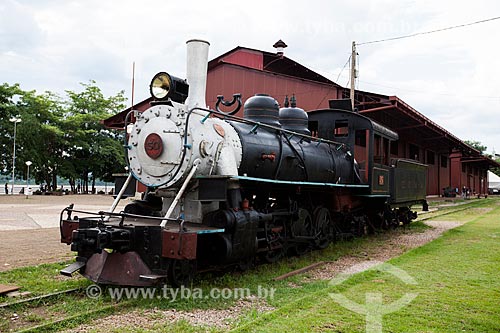  Assunto: Locomotiva no Museu da Estrada de Ferro Madeira-Mamoré localizada na Praça da Estrada de Ferro Madeira-Mamoré / Local: Porto Velho - Rondônia (RO) - Brasil / Data: 10/2013 