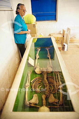  Assunto: Esqueleto humano localizado no Sítio Arqueológico Furna do Estrago / Local: Brejo da Madre de Deus - Pernambuco (PE) - Brasil / Data: 01/2014 
