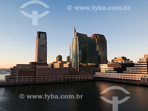  Assunto: Vista dos edifícios na Harborside Financial Center / Local: Nova Jersey - Estados Unidos - América do Norte / Data: 11/2013 