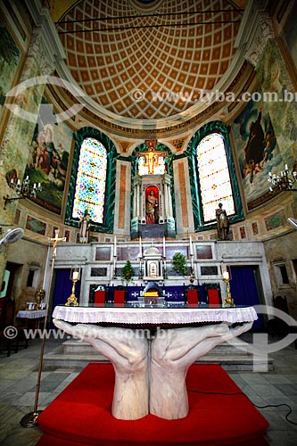  Assunto: Altar da Igreja de São Sebastião (1888) / Local: Manaus - Amazonas (AM) - Brasil / Data: 03/2012 
