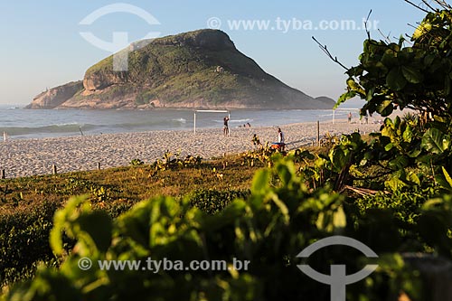  Assunto: Vista da Pedra do Pontal a partir da Praia do Recreio / Local: Recreio dos Bandeirantes - Rio de Janeiro (RJ) - Brasil / Data: 01/2014 