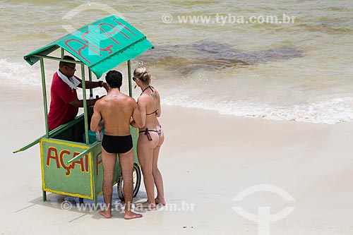  Assunto: Carrocinha de Açaí na Praia do Forno / Local: Arraial do Cabo - Rio de Janeiro (RJ) - Brasil / Data: 01/2014 