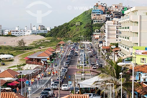  Assunto: Avenida Hermes Barcelos na orla da Praia Grande / Local: Arraial do Cabo - Rio de Janeiro (RJ) - Brasil / Data: 01/2014 