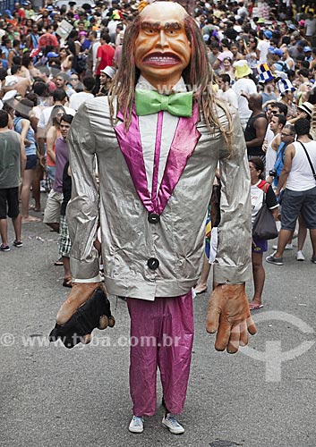 Assunto: Boneco gigante no desfile do bloco de carnaval de rua Bloco da ansiedade / Local: Laranjeiras - Rio de Janeiro (RJ) - Brasil / Data: 02/2012 