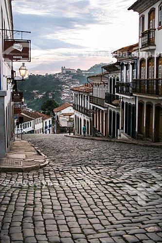  Assunto: Vista de casarões coloniais / Local: Ouro Preto - Minas Gerais (MG) - Brasil  / Data: 12/2007 
