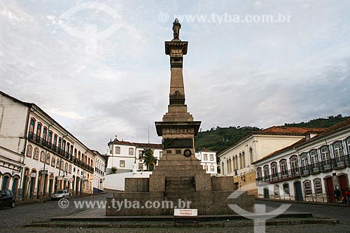  Assunto: Monumento a Tiradentes / Local: Ouro Preto - Minas Gerais (MG) - Brasil / Data: 12/2007 