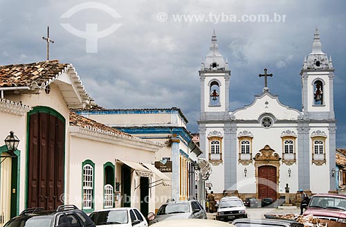  Assunto: Vista da Igreja Nossa Senhora do Rosário / Local: Sao João del Rei - Minas Gerais - Brasil  / Data: 12/2007 