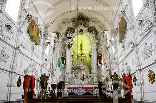  Assunto: Vista do altar-mor da Igreja Nossa Senhora do Carmo / Local: Sao João del Rei - Minas Gerais - Brasil  / Data: 12/2007 