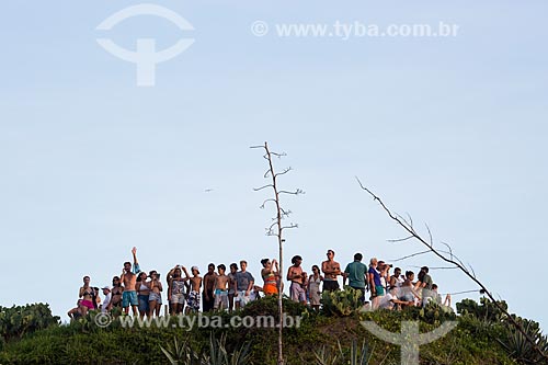  Assunto: Pessoas na Pedra do Arpoador / Local: Ipanema - Rio de Janeiro (RJ) - Brasil / Data: 01/2014 