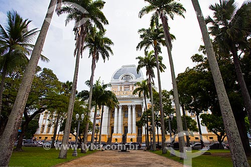  Assunto: Vista do Palácio da Justiça (1930) - sede do Tribunal de Justiça de Pernambuco - a partir da Praça da República / Local: Santo Antônio - Recife - Pernambuco (PE) - Brasil / Data: 11/2013 