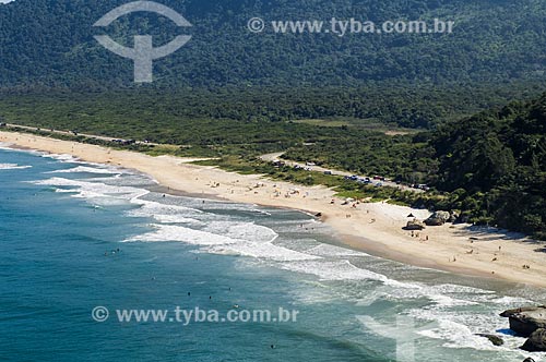  Assunto: Vista aérea das Praias de Grumari e Abricó / Local: Grumari - Rio de Janeiro (RJ) - Brasil / Data: 06/2009 
