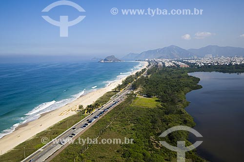  Assunto: Vista aérea da Praia da Reserva / Local: Barra da Tijuca - Rio de Janeiro (RJ) - Brasil / Data: 06/2009 