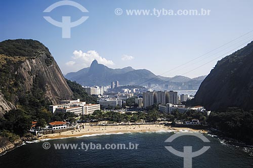  Assunto: Vista aérea da Praia Vermelha com Círculo Militar da Praia Vermelha, Instituto Militar de Engenharia e da Escola de Guerra Naval / Local: Urca - Rio de Janeiro (RJ) - Brasil / Data: 06/2009 