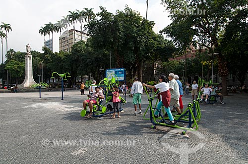  Assunto: Academia da Terceira idade na Praça do Largo do Machado / Local: Largo do Machado - Rio de Janeiro (RJ) - Brasil / Data: 06/2011 