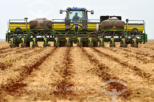  Assunto: Plantío direto de milho / Local: Chapadão do Sul - Mato Grosso do Sul (MS) - Brasil / Data: 02/2014 
