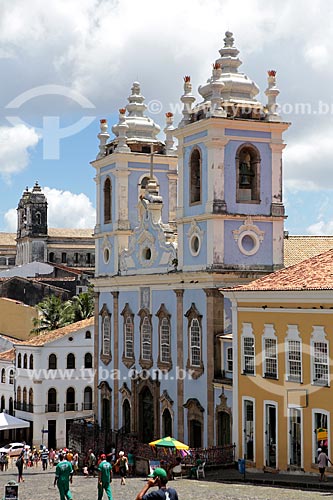  Assunto: Igreja de Nossa Senhora do Rosário dos Pretos no Pelourinho (séc. XVIII) / Local: Salvador - Bahia (BA) - Brasil / Data: 02/2014 